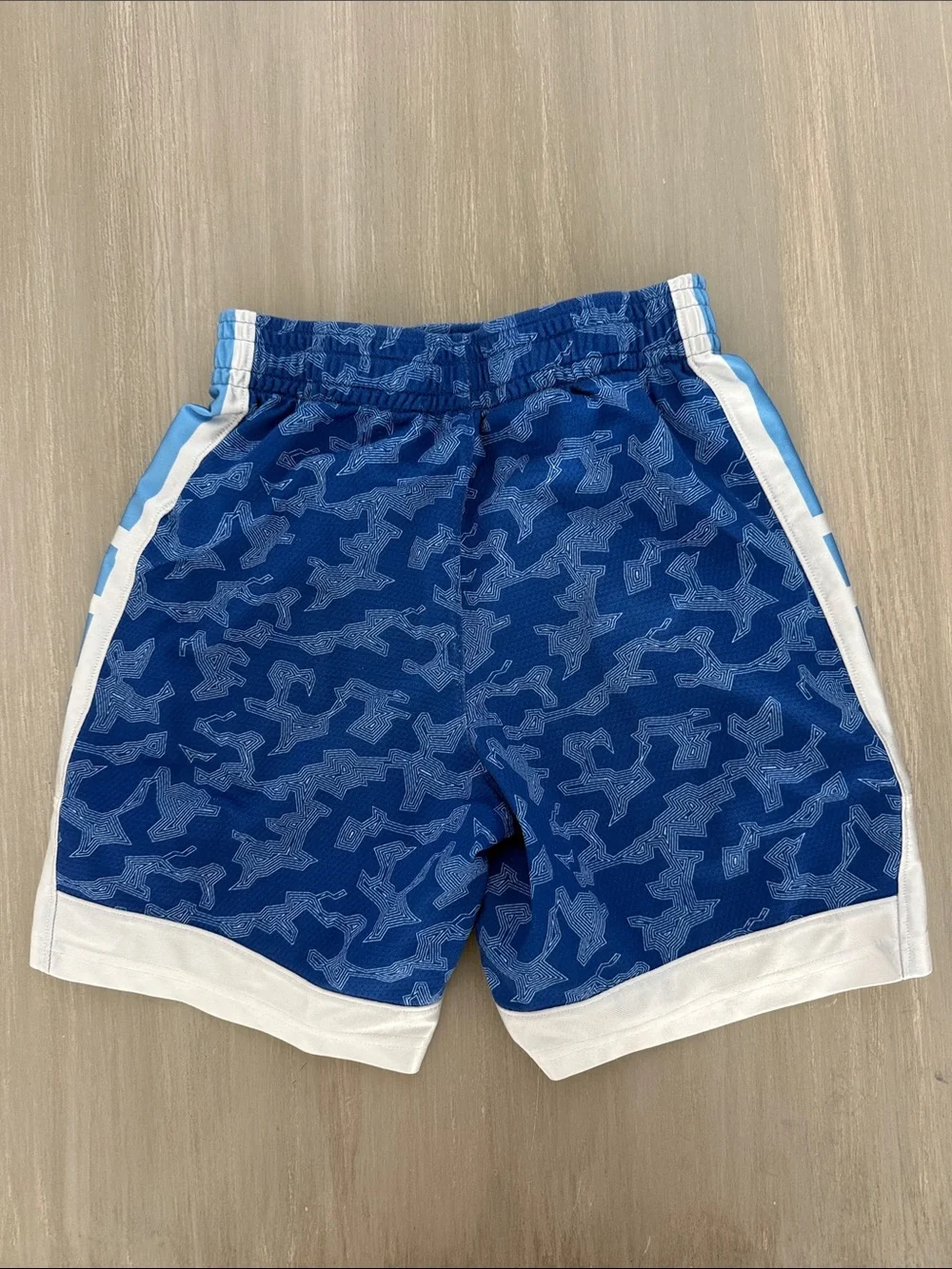 Nike Blue White Boys Athletic Shorts